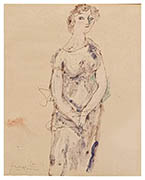 Jules Pascin Portrait d'une jeune femme 1914